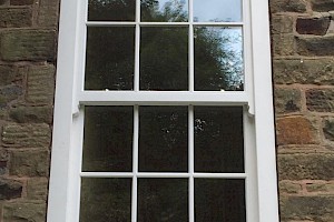 Traditional sliding sash window installation
