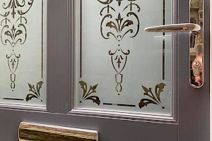 Frosted glass window design